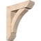 Ekena Millwork Thorton Slat Smooth Bracket w/ Offset Brace, Douglas Fir, 7 1/2"W x 28"D x 32"H BKT0806X28X32THR06SDF - alternate 1